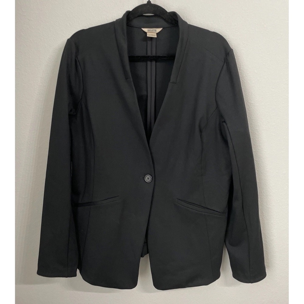 Duluth Trading Co Women's Black Ponte Pro Blazer - Size 16